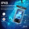 Pochette Étanche Smartphone IPX8 [Lot de 2], Pochette Téléphone Étanche, Housse Étanche Smartphone pour iPhone 12 Pro Max 11 X X
