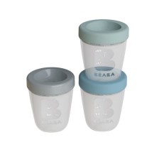 BEABA Set repas 3 portions en silicone - Spring