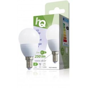 Lampe mini-globe à LED: E14 3,5W 250lm 2700K