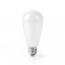NEDIS Ampoule LED Intelligente Wi-Fi - E27 - ST64 - 5 W - 500 lm - Blanc