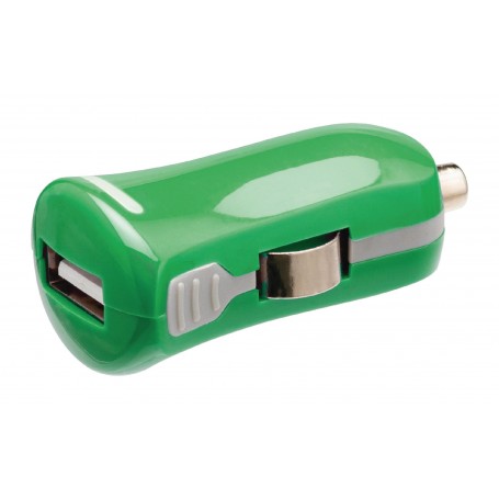 Chargeur USB A femelle pour USB pour voiture – connecteur vert 12 V pour voiture