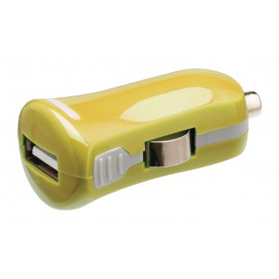 Chargeur USB A femelle pour USB pour voiture – connecteur jaune 12 V pour voiture