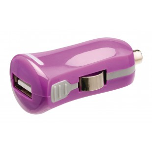 Chargeur USB A femelle pour USB pour voiture – connecteur violet 12 V pour voiture