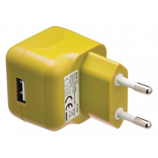 Chargeur USB A femelle pour USB CA – connecteur CA jaune pour maison