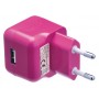 Chargeur USB A femelle pour USB CA – connecteur CA rose pour maison
