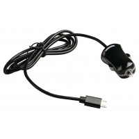 Chargeur micro USB mâle pour micro USB pour voiture – connecteur noir 1,00 m 12 V pour voiture 2.1A
