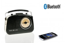 Radio rétro équipée de la technologie sans fil Bluetooth®
