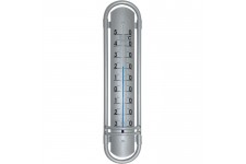 JANY FRANCE Thermometre aluminium - H 38 cm - Gris