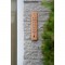 NATURE Thermometre mural intérieur/extérieur en bois 19 X 4 X 1