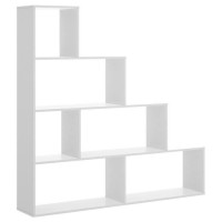 Bibliotheque 6 Compartiments - Blanc - L 145 x P 29 x H 145 cm - TEN