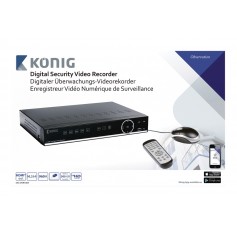 Enregistreur vidéo numérique de surveillance équipé d’un disque dur de 500 Go intégré