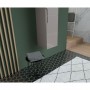 Colonne de salle de bain 2 portes H 120 cm - Taupe - RONDO