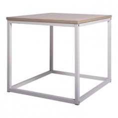 KITTY Table basse - Blanc - L 50 x P 50 x H 45 cm