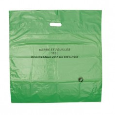 COGEX Lot de 3 sacs a déchets végétaux en polyéthylene - Autostable - 110 L