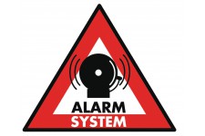 Autocollant de système d'alarme 123 x 148mm