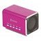 Haut-parleur portable MP3 rose 
