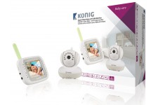 Caméra de surveillance pour bébé et enfant vidéo numérique LCD 3,5po 2,4GHz