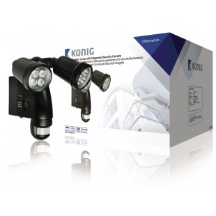 Lampe d'extérieur Konig avec caméra intégrée et capteur de mouvement