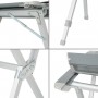 TRIGANO Table Aluminium 80