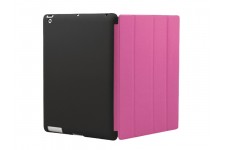 Cover pour nouvelle iPad Cover -Mate Noir / Rose