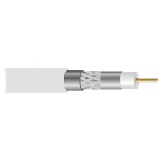 Câble RG-6T tr-Ecran blanc