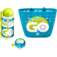 COMBO BLEU (Corbeille + Bidon + Sonnette) SKIDS CONTROL