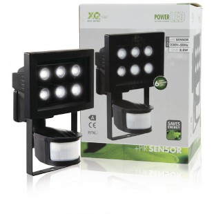 6 LED outdoor lamp with detection sensor 6 lampe led extérieur avec le capteur de détection