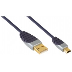 Câble USB A/Mini 5 broches ultra-performant 2.0 m