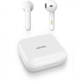 WIKO Ecouteurs Bluetooth 5.0 WiSHAKE POCKET - 16 d'autonomie - Boîtier fr chargement