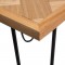 HOLLY Table d'appoint - Bois naturel - L 40 x P 40 x H 43 cm