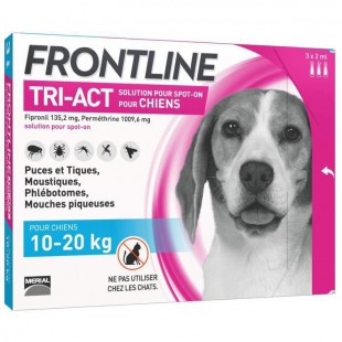 FRONTLINE TRI-ACT 10-20kg - 3 pipettes