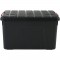 IRIS OHYAMA Lot de 3 boites de rangement bricolage - Store It All - 60 L - Noir et rouge - 59 x 39,5 x 35,5 cm