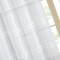 HOMETREND Paire voilage sablé motif brodé - 140 x 240 cm - Blanc