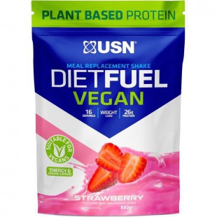 USN Protéines Diet Fuel Vegan - Fraise - 800 g