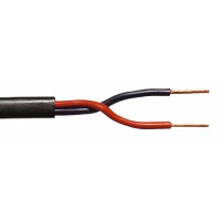 Câble audio 2 x 1,00 mm² sur bobine 100 m noir