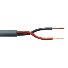 Audio cable 2 x 1.50 mm² en bobine 100 m gris