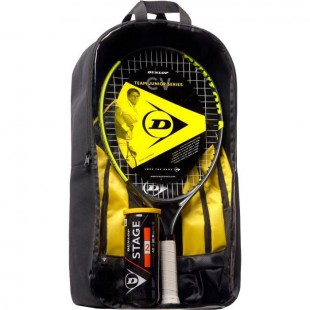 DUNLOP - Kit de tennis Junior CV Team 23 - Raquette/Sac a dos/ Balles