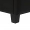Coffre de rangement en PU de longueur 160 cm, coloris noir