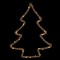 FEERIC LIGHTS & CHRISTMAS Décoration électrique Sapin en corde - 30 Leds - H 61 cm