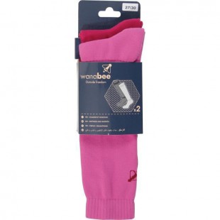 Chaussettes X2 F Rose & 19/22
