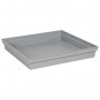 EDA Soucoupe carrée Toscane - 40 cm - Gris béton