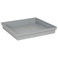 EDA Soucoupe carrée Toscane - 40 cm - Gris béton