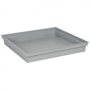 EDA Soucoupe carrée Toscane - 40 cm - Gris béton