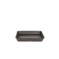 ARTEVASI Soucoupe Capri Carrée - 34 x 34 x 4,5 cm - Gris anthracite