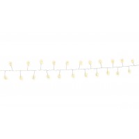 Chaîne lumineuse en fil argenté à 50 LED