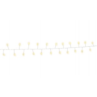 Chaîne lumineuse en fil argenté à 50 LED