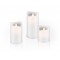 Kit de 3 bougies LED blanches en cire véritable