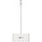 Adaptateur USB-C™ multiport HDMI+Ethernet, alimentation électrique, blanc