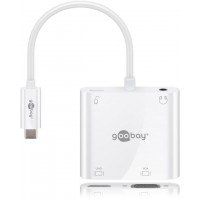 Adaptateur multiport USB-C™ HDMI™ + VGA + PD 100 W, blanc