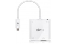 Adaptateur multiport USB-C™ HDMI™ + VGA + PD 100 W, blanc